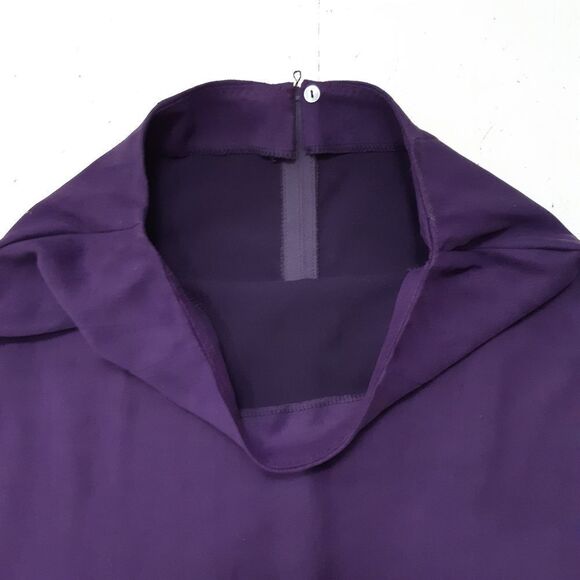 Purple Faux Suede Maxi Skirt - Picture 4 of 5